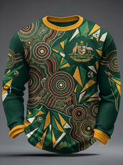 Men's Australian Football Lovers Waffle Long-Sleeve T-Shirt