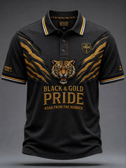 Men's Tigers Football Lover Printed Casual Tops