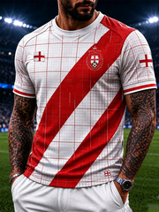 Men's UK Football Lover England Printed short sleeves t-shirt