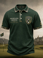 Men's Scotland Golf Lover Printed Casual Tops