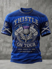 Men's Scotland Football Lover Printed T-shirt