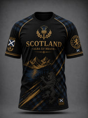 Men's Scotland Art Printed Short Sleeve T-shirt
