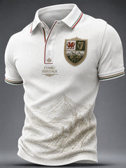 Men's Welsh Dragon Celtic Heritage Printed Shirt