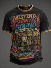 Men's Caribbean London Festival Notting Hill Carnival Printed T-shirt