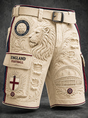 Retro England Football Fan Art Print Casual Jersey