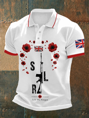 Men's SLR Lest We Forget Printed polo shirt