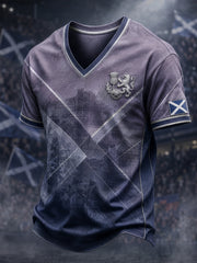 Men's Scotland Football V-neck T-shirt