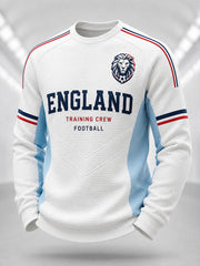 Retro England Football Fan Art Print Casual Jersey