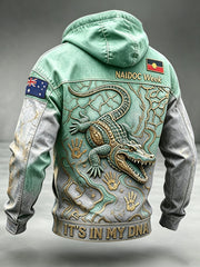 Men's Australia Naidoc Week Oversized Drop-Shoulder Hoodie With Pockets