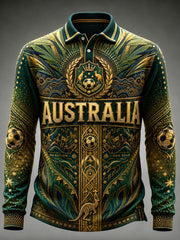 Men's Australia Football Long Sleeve Shirt