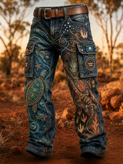 Men's  Australia Naidoc Week  Casual Work Trousers