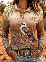 Women's Australia Naidoc Week Long-Sleeve Polo Shirt