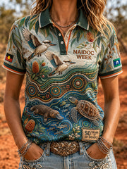 Women's Australia Naidoc Week Polo T-Shirt