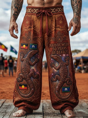 Men's Australia Naidoc Week Wide-Leg Pants
