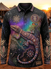 Men's Australia Naidoc Week Long-Sleeve Polo Shirt