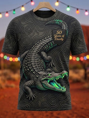 Men's AU Aboriginal Culture Printed Short-Sleeve T-Shirt