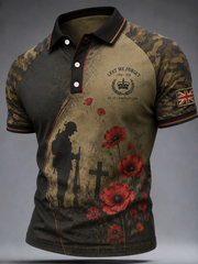 Men's British Veteran Print polo shirt