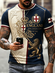 Men's England Printed short sleeves t-shirt