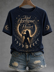 Women's Rock Classics Total Eclipse Of The Heart Print Casual Tee