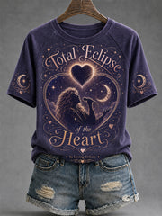 Women's Rock Classics Total Eclipse Of The Heart Print Casual Tee