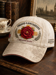 Unisex Lancaster Red Roses Art Printed Hat