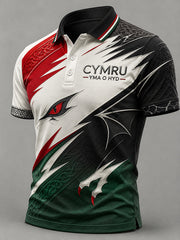 Men's Welsh Rugby Lover Short Sleeve Shirt