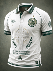 Men's Scotland football Lover Celtic Printed polo shirt
