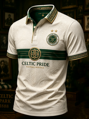Men's Scotland football Lover Celtic Printed polo shirt