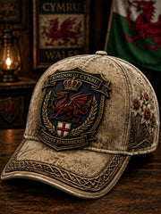 Unisex Welsh Red Dragon Printed Hat