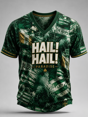 Men's football Lover Celtic Printed V-neck T-shirt