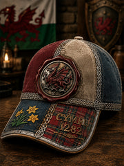 Unisex Welsh Red Dragon Printed Hat