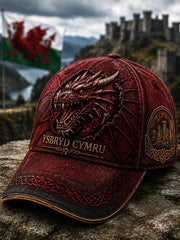 Unisex Welsh Red Dragon Printed Hat