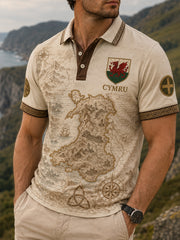 Men's Wales Uk Short Sleeve Shirt