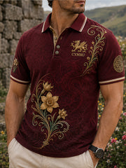 Men's Wales Uk Short Sleeve Shirt