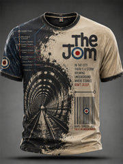 Men's Retro Punk Music The Modfather Paul Weller  Printed T-Shirt