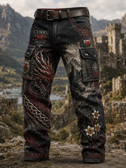 Men's Wales UK Casual Work Trousers