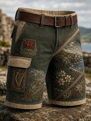 Men's Wales UK Print Casual Shorts