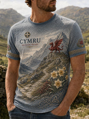 Men's Wales Uk Short Sleeves T-Shirt