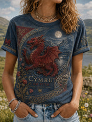 Women's Wales Uk Short-Sleeved T-Shirt