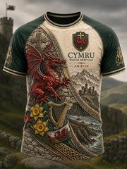 Men's Wales UK Short Sleeves T-Shirt