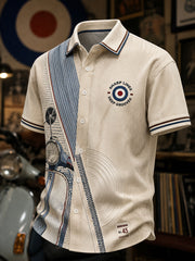 Men's Paul Weller And British Mod Culture  Casual Shirt Short Sleeve