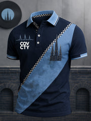 Men's Coventry Football Lover Art Printed Casual Tops