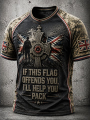 Men's IF THIS FLAG OFFENDS YOU I'LL HELP YOU PACK short sleeve t-shirt