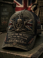 Unisex Retro Patriotic Veteran Attitude Print Hat
