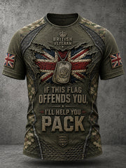 Men's IF THIS FLAG OFFENDS YOU I'LL HELP YOU PACK Tee