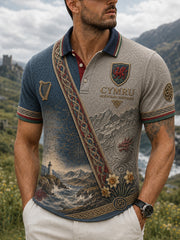 Men's Wales Uk Short Sleeve Shirt