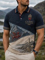 Men's Wales Uk Short Sleeve Shirt