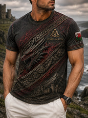 Men's Wales Uk Short Sleeves T-Shirt