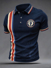 Men's Retro Northern Soul Keep The Faith Print Casual Polo