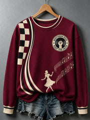 Women's Retro Northern Soul Keep The Faith Print Casual Sweatshirt